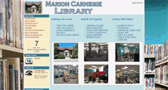 Desktop Screenshot of marioncarnegielibrary.org